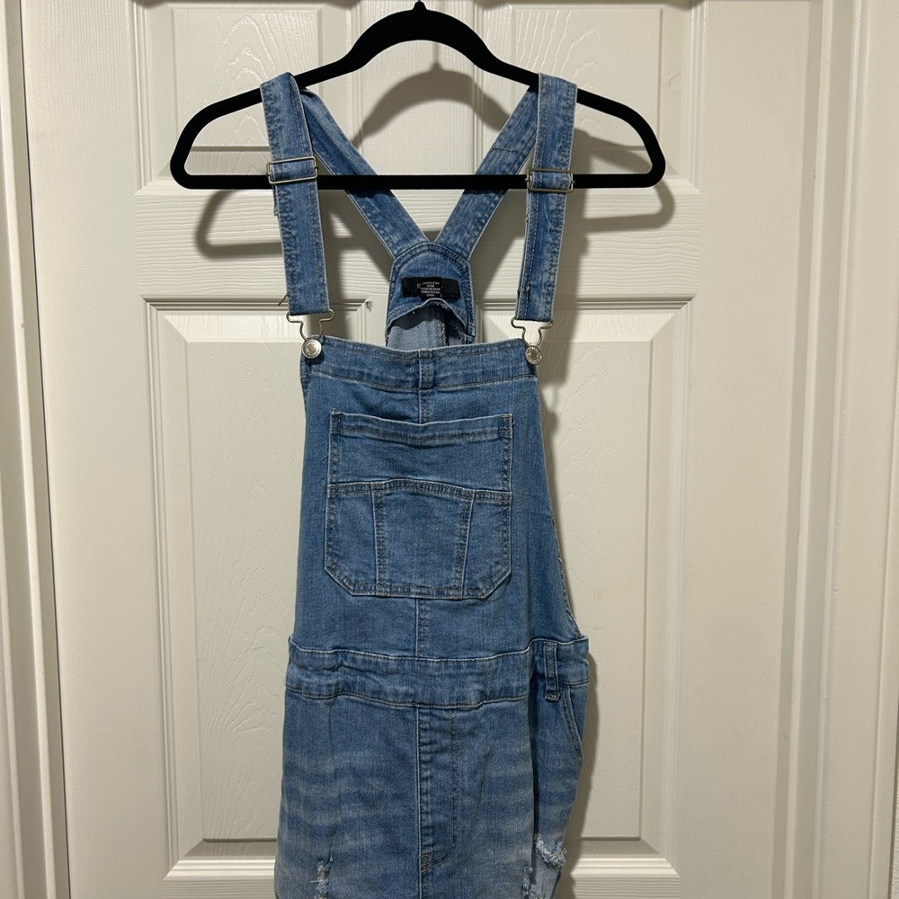 Forever 21 Blue Denim Jumpsuit